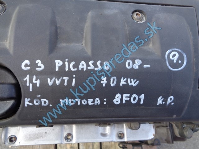 motor na citroen c3 picasso, 8FP, 8F01, 1,4vvti, 70kw